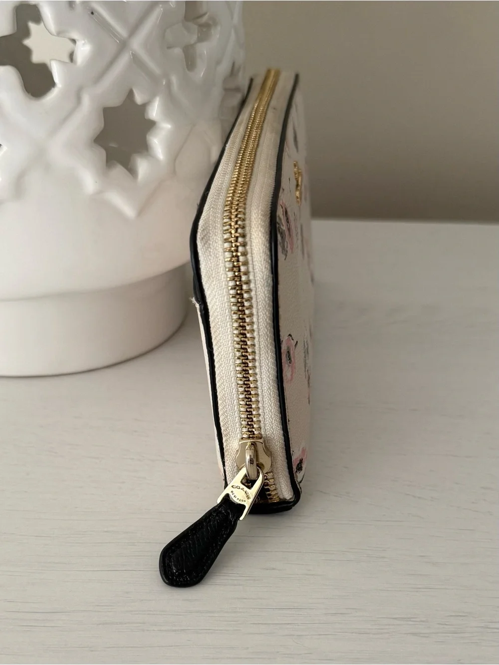 Coach HTF Wildflower Printed Long Zip Wallet